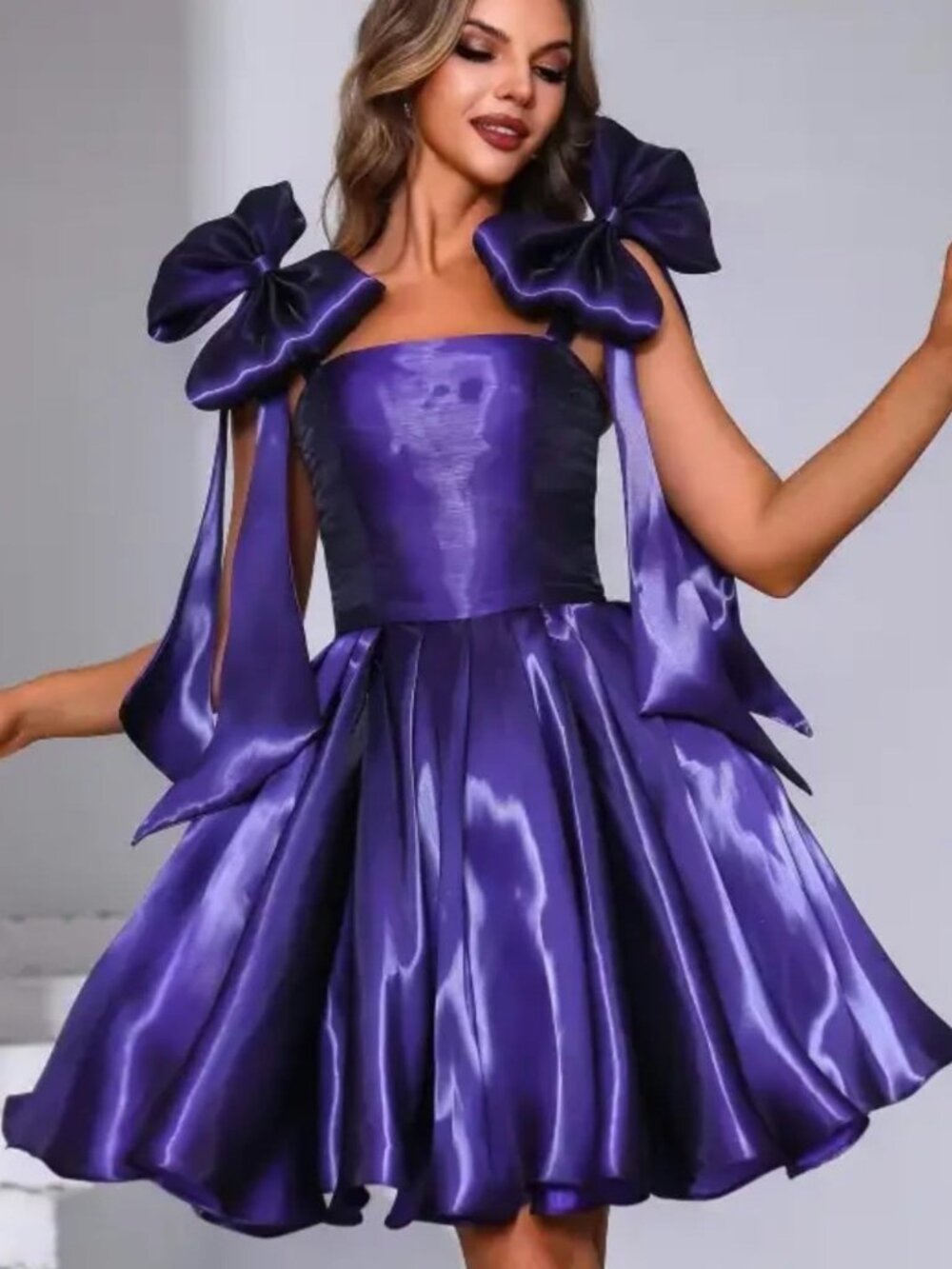 Terani Coutoure Liquid Organza Short Dress